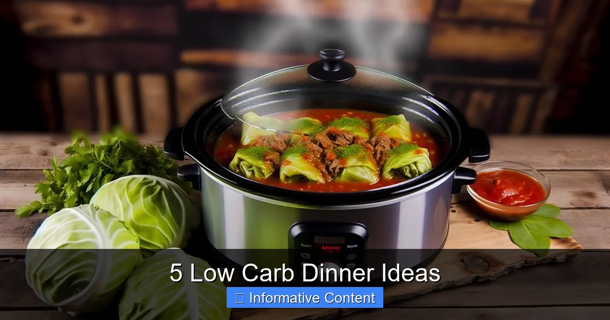 5 Low Carb Dinner Ideas