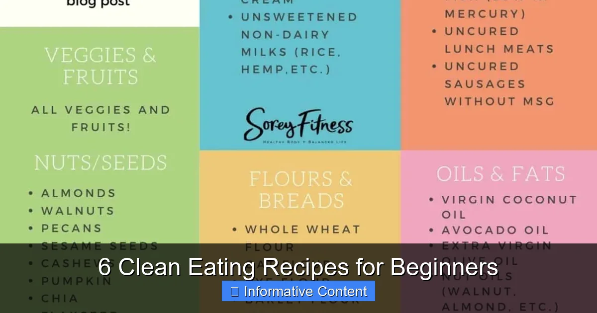 6 Clean Eating Recipes for Beginners