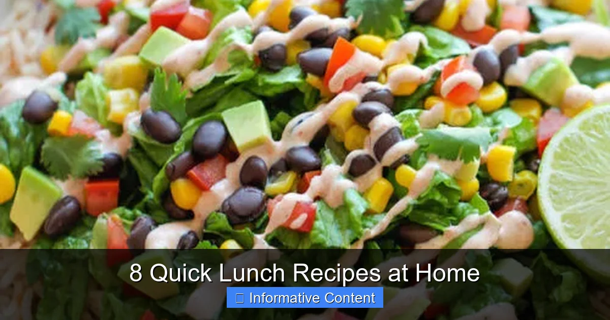 8 Quick Lunch Recipes at Home