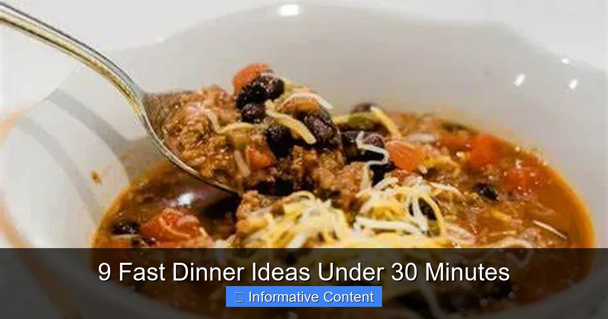 9 Fast Dinner Ideas Under 30 Minutes