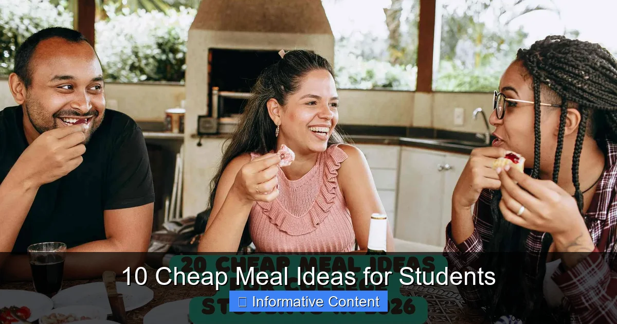 10 Cheap Meal Ideas for Students