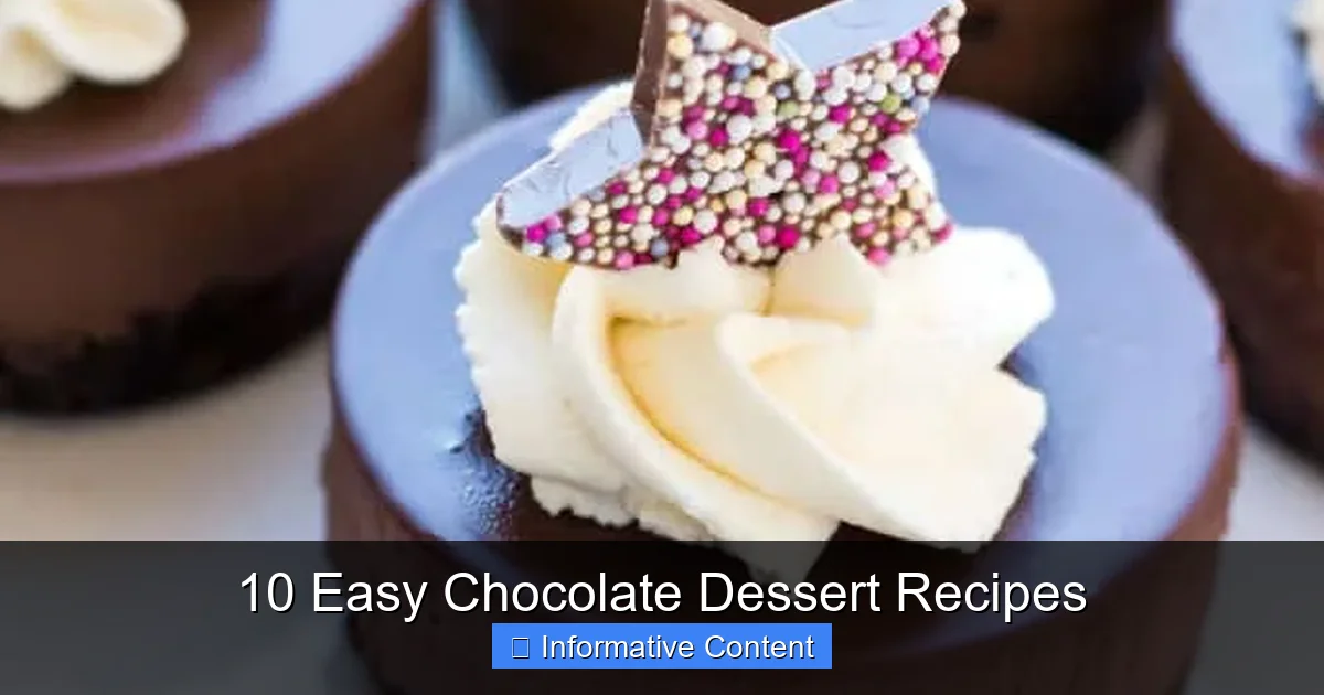 10 Easy Chocolate Dessert Recipes