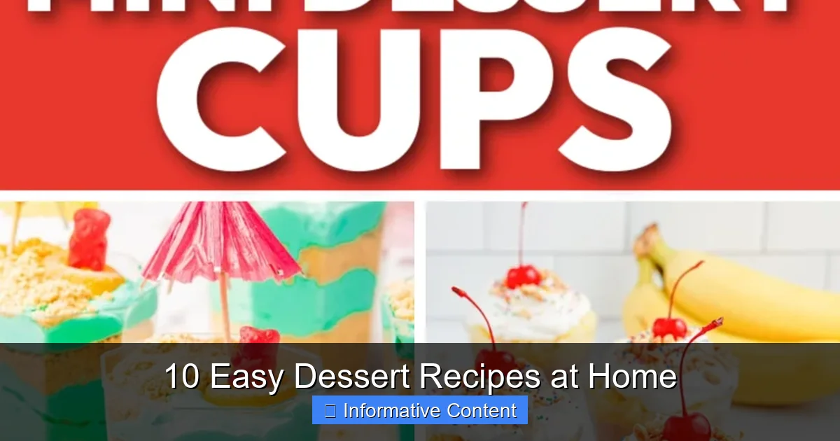 10 Easy Dessert Recipes at Home