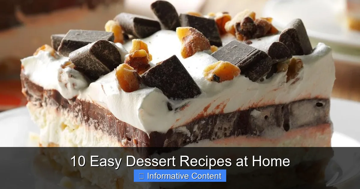 10 Easy Dessert Recipes at Home