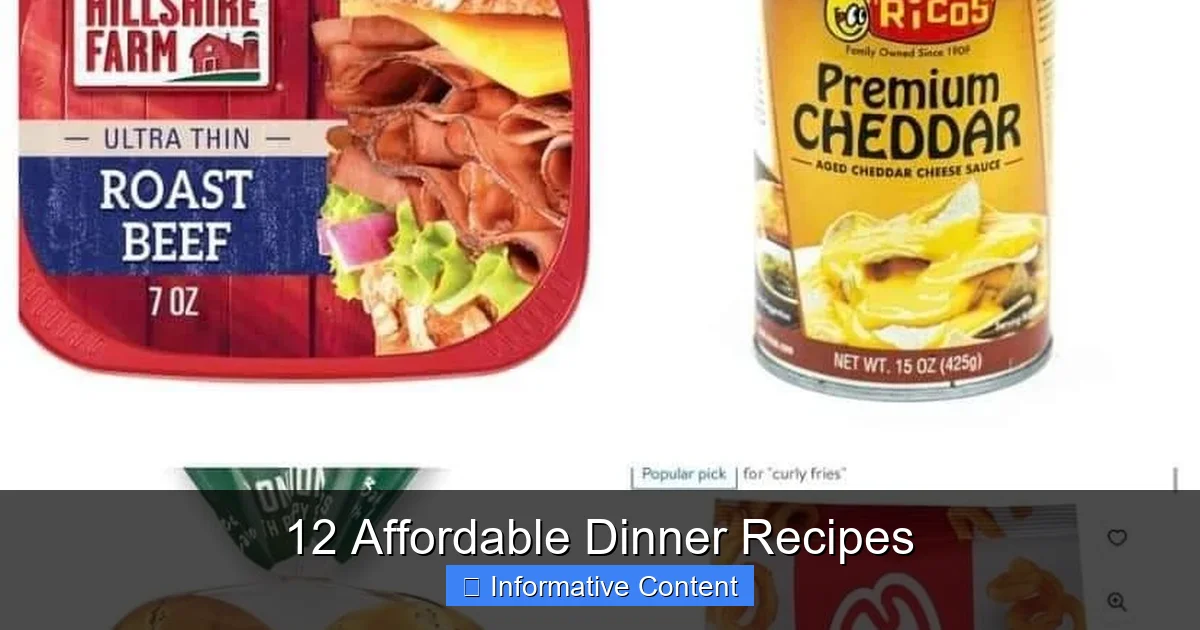 12 Affordable Dinner Recipes
