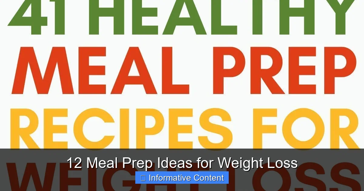 12 Meal Prep Ideas for Weight Loss