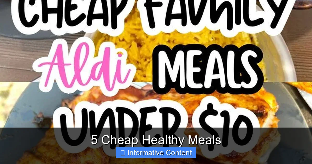 5 Cheap Healthy Meals
