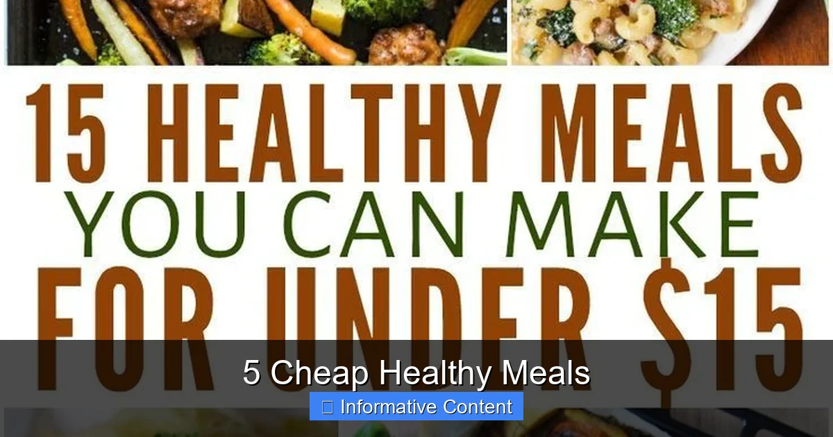 5 Cheap Healthy Meals