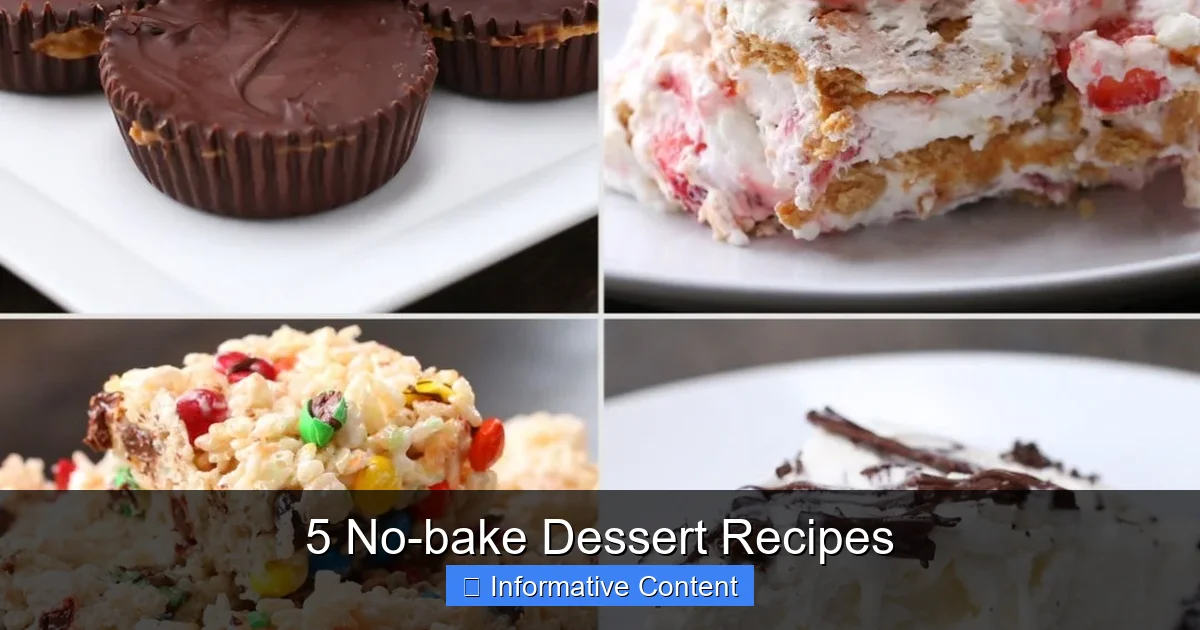 5 No-bake Dessert Recipes
