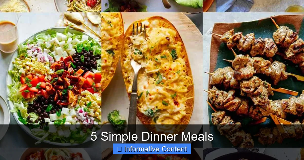 5 Simple Dinner Meals