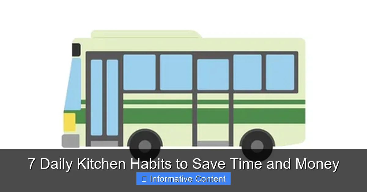 7 Daily Kitchen Habits to Save Time and Money