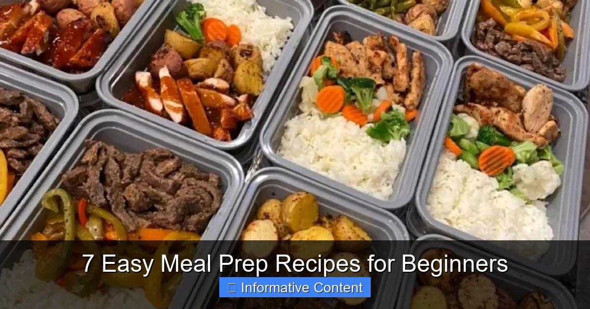 7 Easy Meal Prep Recipes for Beginners