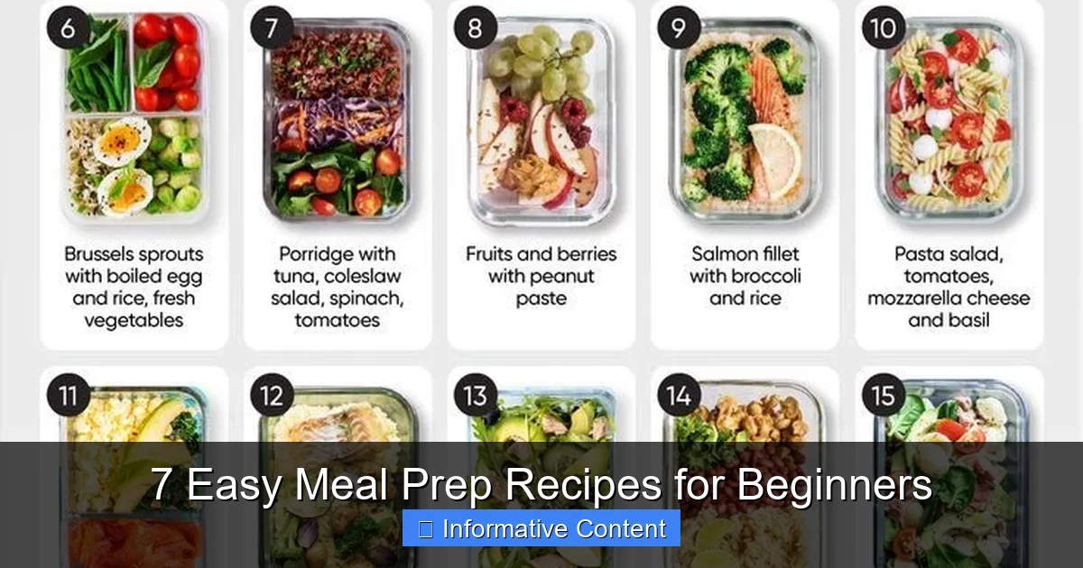 7 Easy Meal Prep Recipes for Beginners