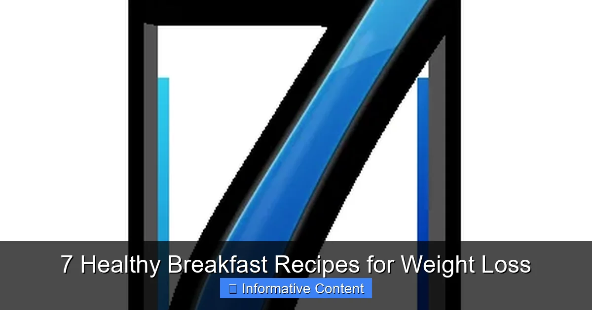 7 Healthy Breakfast Recipes for Weight Loss