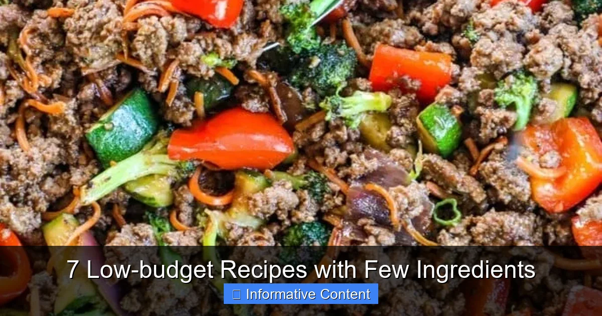 7 Low-budget Recipes with Few Ingredients