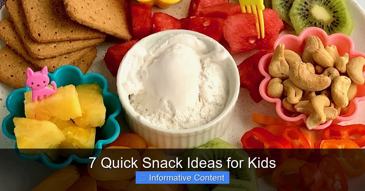 7 Quick Snack Ideas for Kids