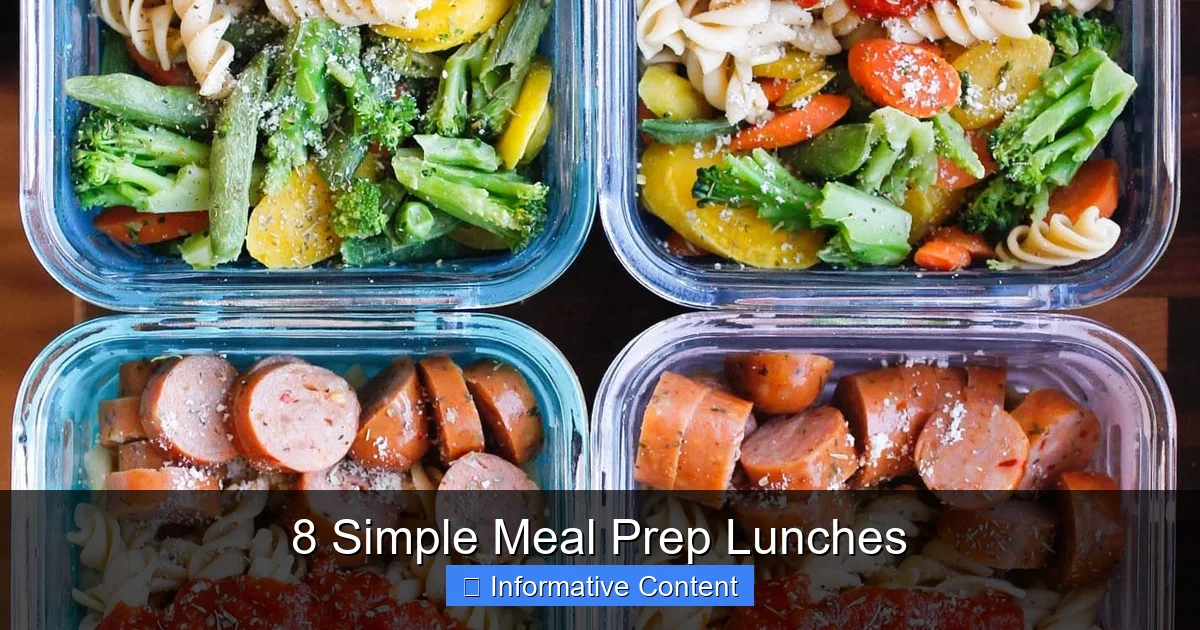 8 Simple Meal Prep Lunches