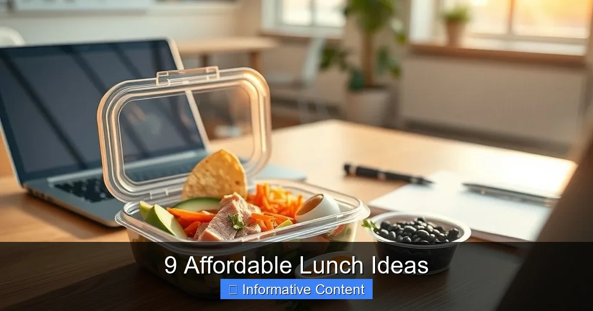 9 Affordable Lunch Ideas