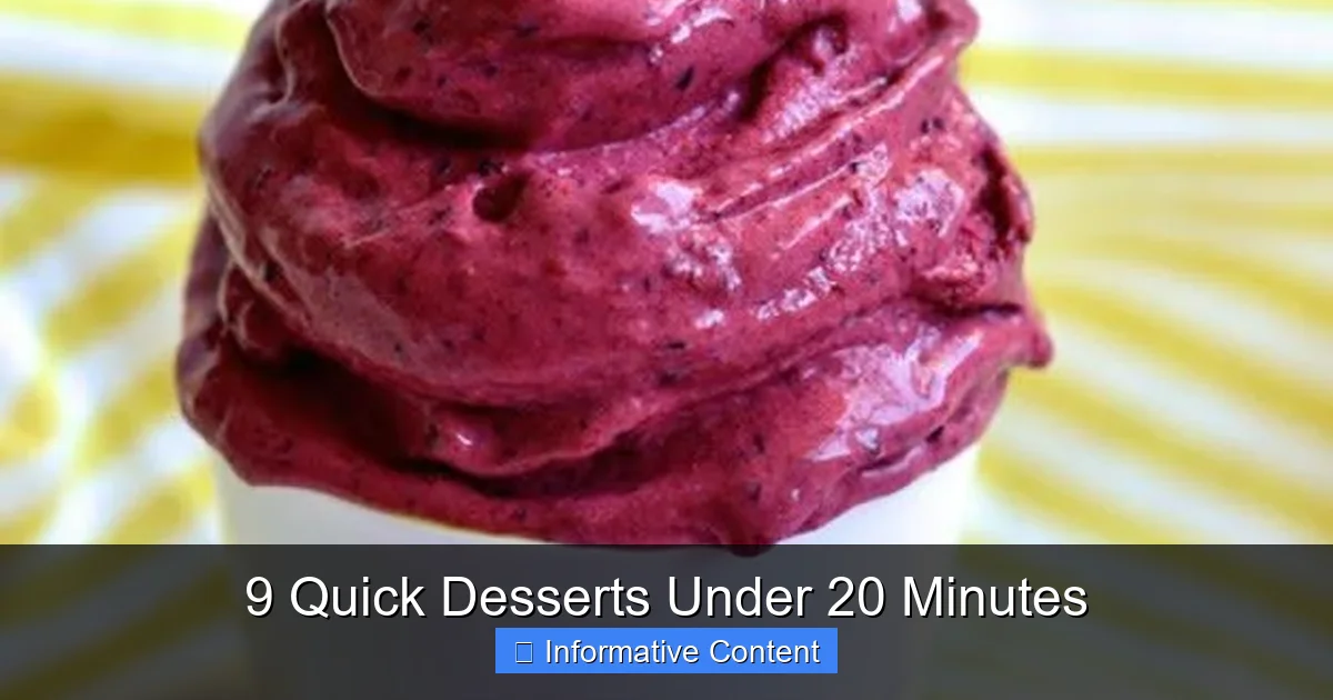 9 Quick Desserts Under 20 Minutes