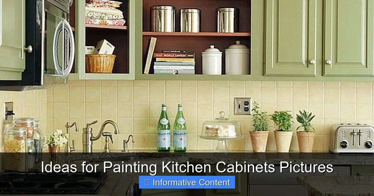 Ideas for Painting Kitchen Cabinets Pictures
