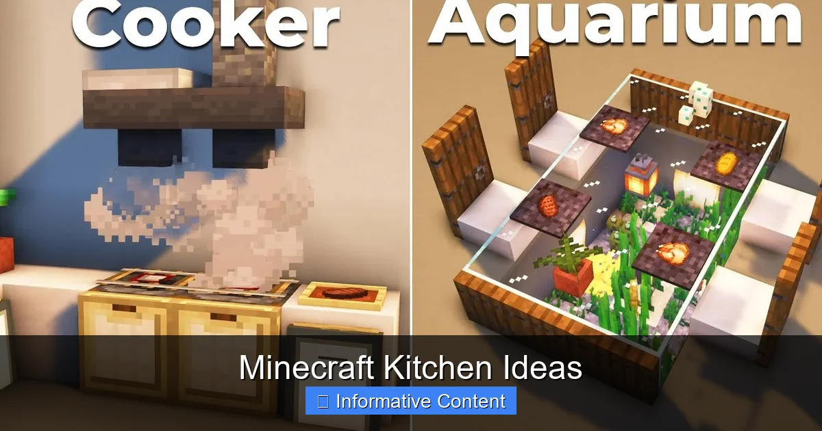 Minecraft Kitchen Ideas