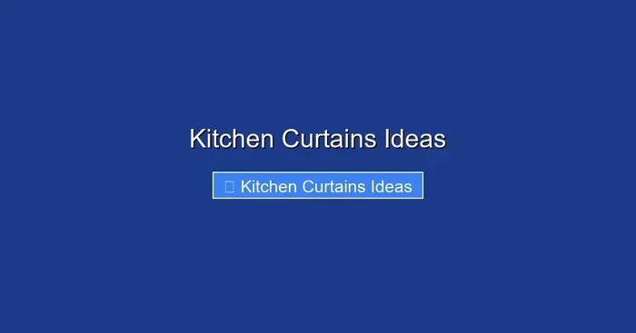 Kitchen Curtains Ideas